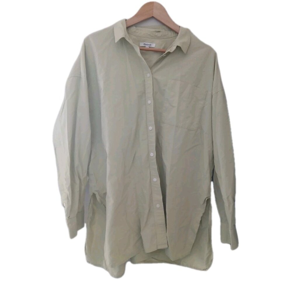 Madewell 100% Cotton Signature Poplin Oversized Shirt